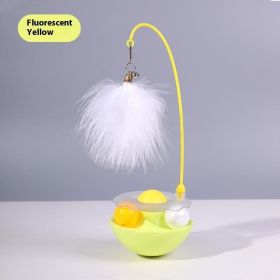 Cat Tumbler Toy Ball (Color: Yellow)